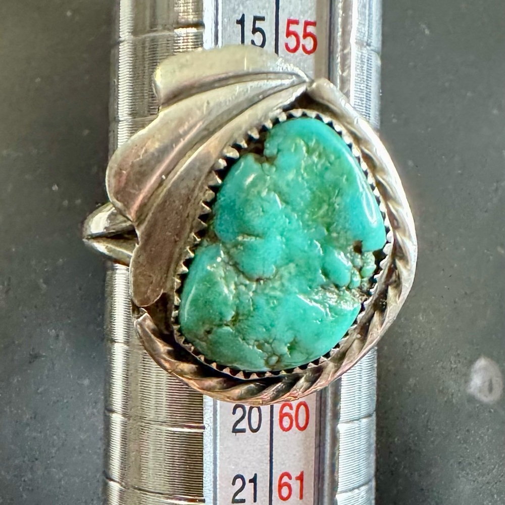 Vintage Turquoise Native American Ring size 8
